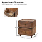 Leo 2 - Table d'appoint avec tiroir et design modulable | ART OF LIVING DESIGNS-NOIR