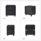 Leo 2 - Table d'appoint avec tiroir et design modulable | ART OF LIVING DESIGNS-NOIR