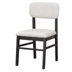 Ensemble de table à manger en bois massif avec banc pour 5 personnes, 6 pièces, ensemble de table de salle à manger rectangulaire rembourrée avec 4 chaises et un banc