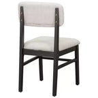 Ensemble de table à manger en bois massif avec banc pour 5 personnes, 6 pièces, ensemble de table de salle à manger rectangulaire rembourrée avec 4 chaises et un banc