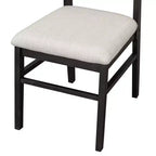 Ensemble de table à manger en bois massif avec banc pour 5 personnes, 6 pièces, ensemble de table de salle à manger rectangulaire rembourrée avec 4 chaises et un banc