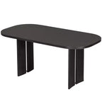 Ensemble de table à manger en bois massif avec banc pour 5 personnes, 6 pièces, ensemble de table de salle à manger rectangulaire rembourrée avec 4 chaises et un banc