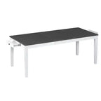 Ensemble de salle à manger rustique extensible pour 6 personnes, table à manger rectangulaire 7 pièces avec 6 chaises rembourrées, ensemble de table de cuisine avec 2 tiroirs