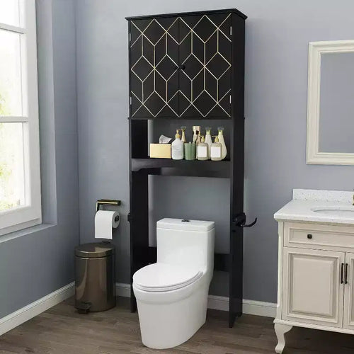 Meuble de rangement pour WC, étagère WC.