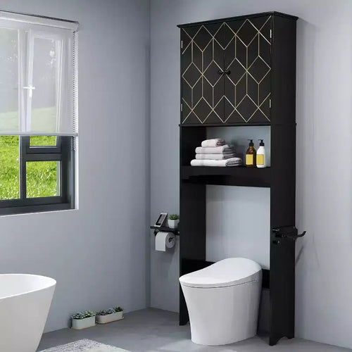 Above Toilet Storage Cabinet Spacesaver for Bathroom