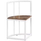 Ensemble de salle à manger moderne en marbre pour 6 personnes avec structure en métal, table rectangulaire en marbre autocollant et 6 chaises pour salle à manger et cuisine.