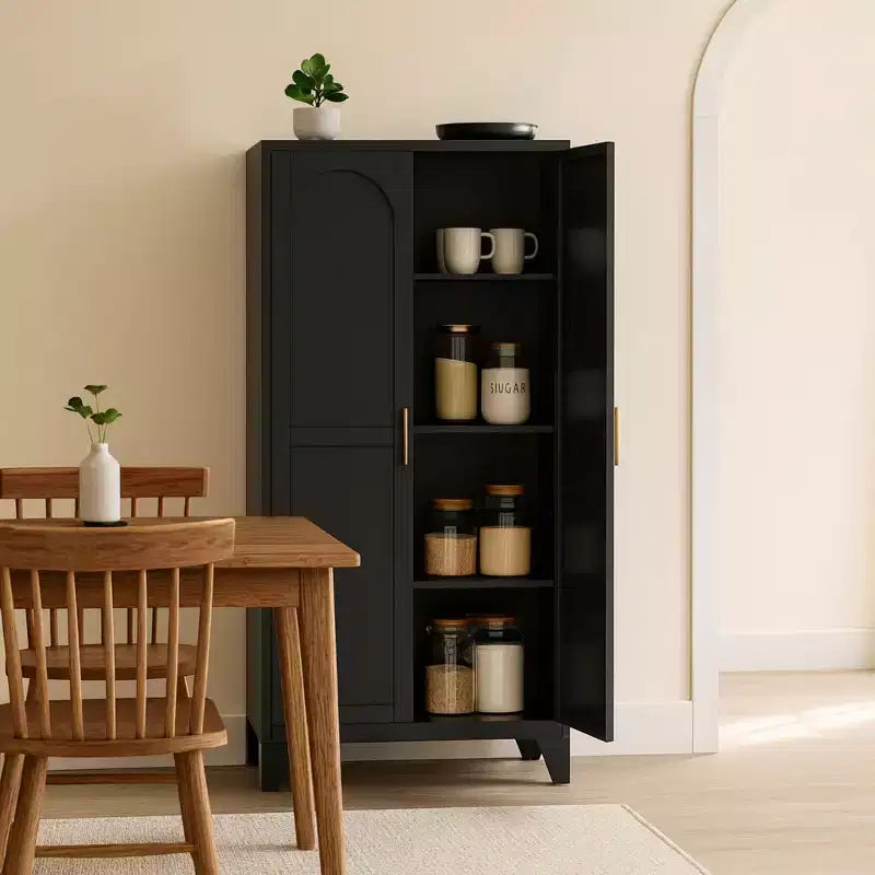 Homy Casa Armoire de Rangement en Métal avec Portes et Étagères Réglables
