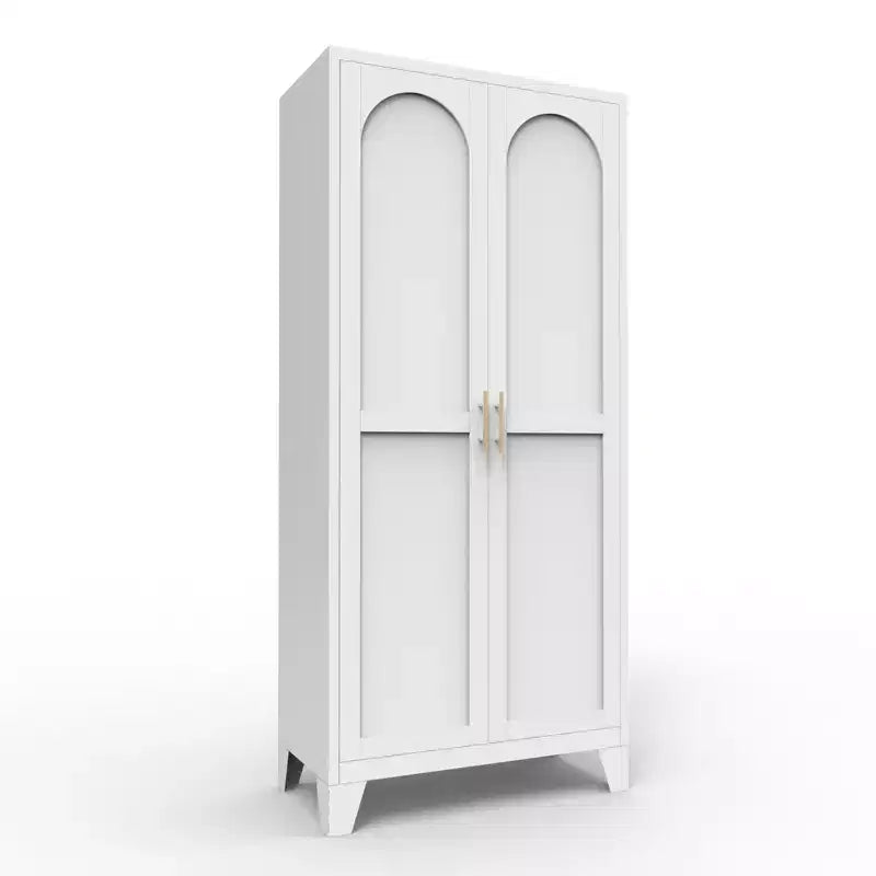 Homy Casa Armoire de Rangement en Métal avec Portes et Étagères Réglables