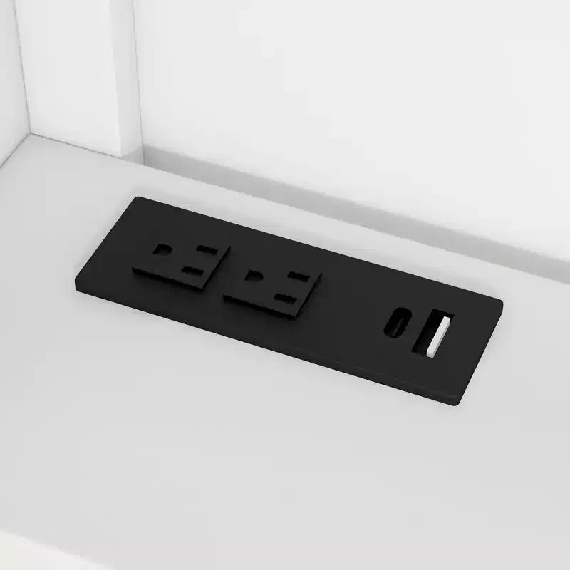 Lit de repos en bois double/complet avec étagères de rangement et lit gigogne, lit de repos avec dossier rembourré et USB