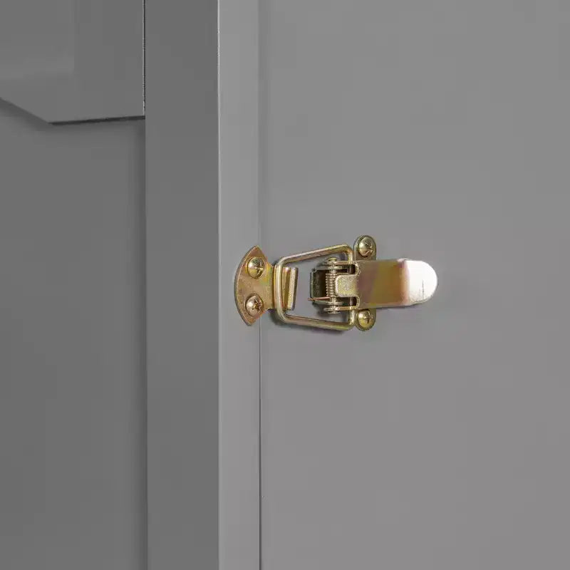 Lit escamotable Queen Size avec tiroirs, lit escamotable en bois avec prises et ports USB, conception de structure à poulie, gris