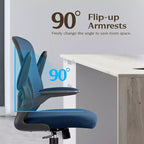 Chaises de bureau KERDOM, chaise de bureau ergonomique pour PC avec roulettes, support lombaire et hauteur réglables, chaise d'ordinateur pivotante