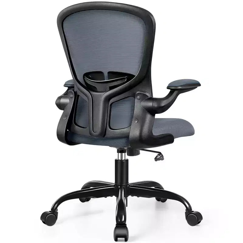 Chaises de bureau KERDOM, chaise de bureau ergonomique pour PC avec roulettes, support lombaire et hauteur réglables, chaise d'ordinateur pivotante