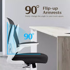 Chaises de bureau KERDOM, chaise de bureau ergonomique pour PC avec roulettes, support lombaire et hauteur réglables, chaise d'ordinateur pivotante