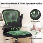 Chaises de bureau KERDOM, chaise de bureau ergonomique pour PC avec roulettes, support lombaire et hauteur réglables, chaise d'ordinateur pivotante