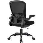 Chaises de bureau KERDOM, chaise de bureau ergonomique pour PC avec roulettes, support lombaire et hauteur réglables, chaise d'ordinateur pivotante