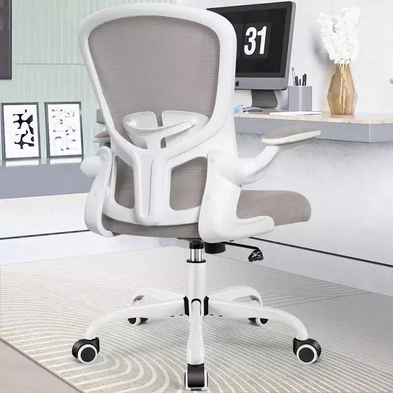 Chaises de bureau KERDOM, chaise de bureau ergonomique pour PC avec roulettes, support lombaire et hauteur réglables, chaise d'ordinateur pivotante