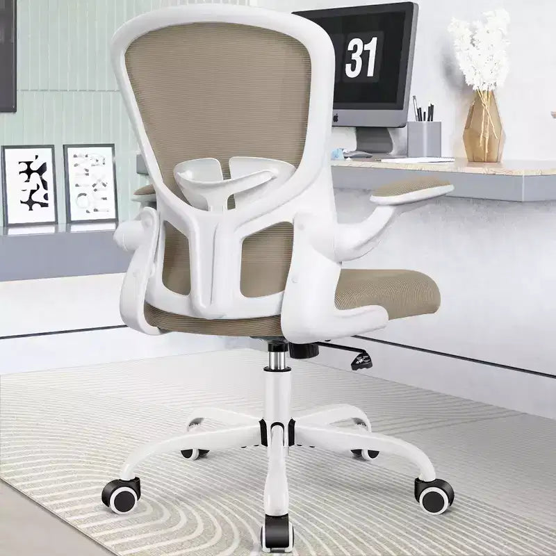 Chaises de bureau KERDOM, chaise de bureau ergonomique pour PC avec roulettes, support lombaire et hauteur réglables, chaise d'ordinateur pivotante