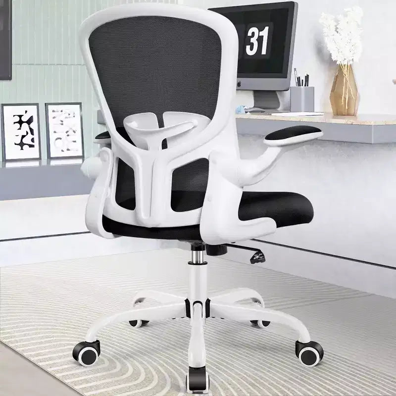 Chaises de bureau KERDOM, chaise de bureau ergonomique pour PC avec roulettes, support lombaire et hauteur réglables, chaise d'ordinateur pivotante