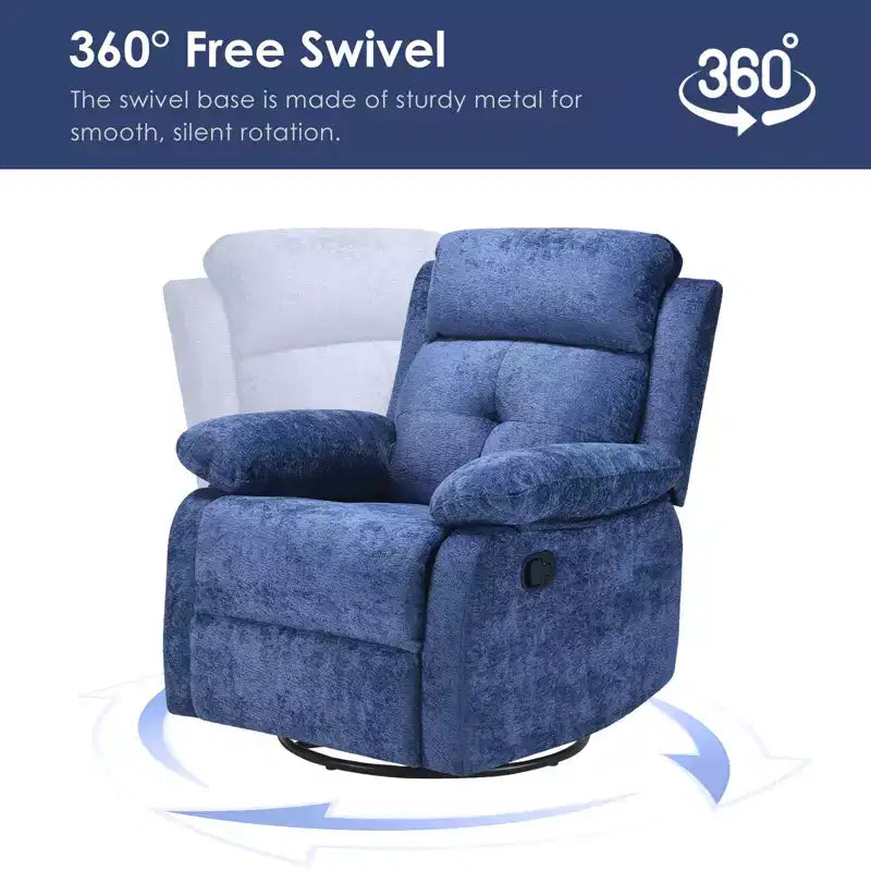 Fauteuil inclinable rembourré pivotant à 360° GDFStudio Janna