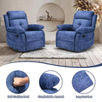 Fauteuil inclinable rembourré pivotant à 360° GDFStudio Janna