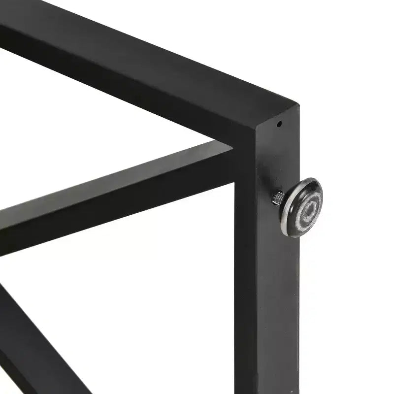 Bureau d'angle réversible en forme de L brun de 55 pouces avec tiroirs et lumières LED, et 4 étagères ouvertes en verre