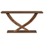 Console d'entrée rustique moderne Whisen 57'', table d'appoint pour couloir, table de canapé mince avec pieds croisés, construction robuste