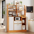 Buffet en bois, armoire de cuisine autonome, grande armoire de rangement/bar à café pour entrée, salle à manger, salon.