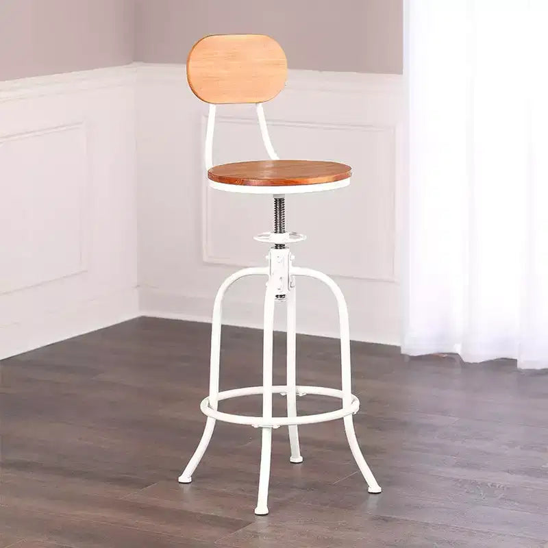 Tabouret réglable et pivotant Lakeside Collection avec dossier -