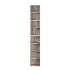 Étagère décorative haute à 8 niveaux avec étagères ouvertes, vitrine étroite moderne sur pied pour le salon ou le bureau à domicile-Panipeachy