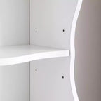 Étagère décorative haute à 8 niveaux avec étagères ouvertes, vitrine étroite moderne sur pied pour le salon ou le bureau à domicile-Panipeachy
