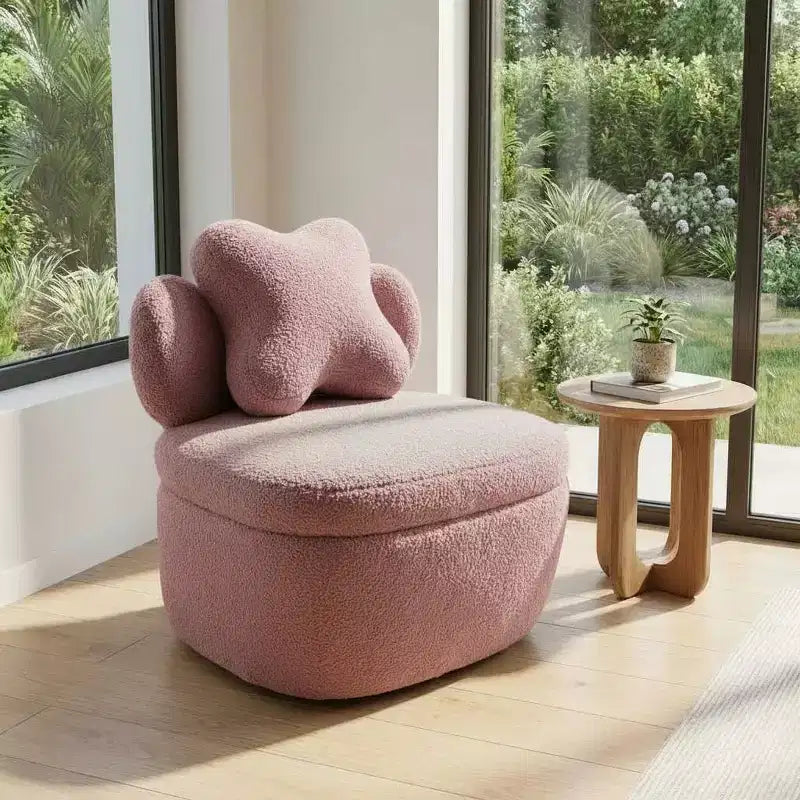Fauteuil pivotant COZONY 360 avec rangement caché, chaise ergonomique en forme de baquet avec rembourrage moelleux pour salon, chambre et bureau