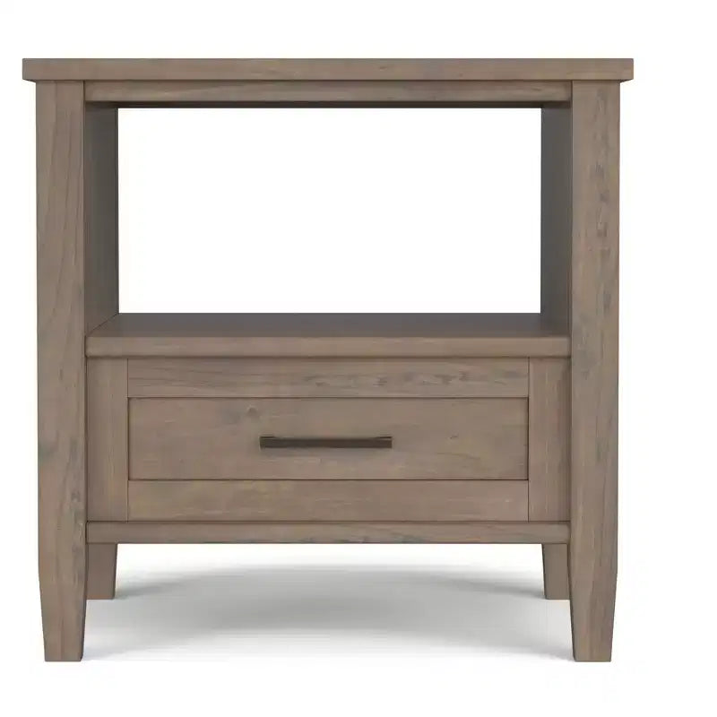 Table d'appoint rectangulaire de transition Cantina en BOIS MASSIF de 20 pouces de large