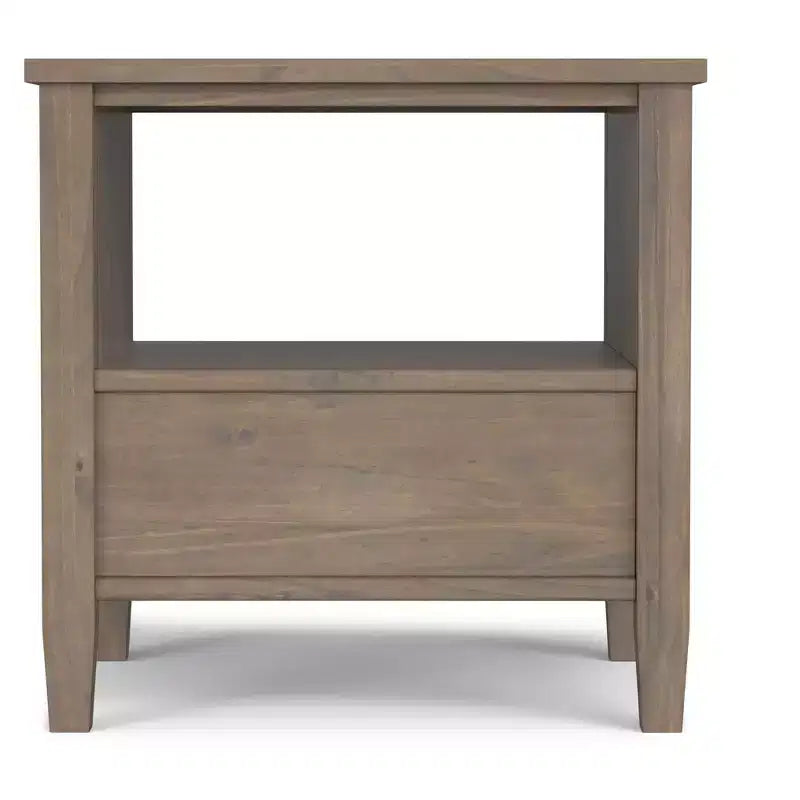 Table d'appoint rectangulaire de transition Cantina en BOIS MASSIF de 20 pouces de large