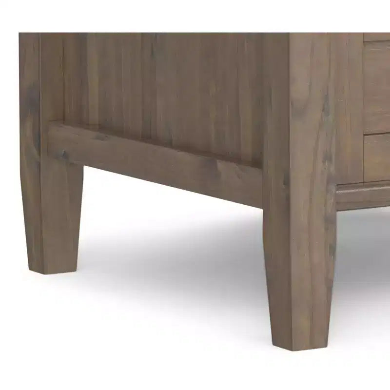 Table d'appoint rectangulaire de transition Cantina en BOIS MASSIF de 20 pouces de large