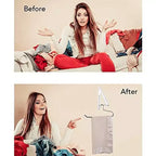 Séchoir mural rétractable pliable simple, blanc (20 pièces)