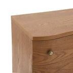 Christopher Knight Home Chaeryeong Table de chevet moderne en bois à 3 tiroirs avec façade incurvée