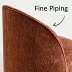 Ensemble de salle à manger 5 pièces pour 4, chaises modernes à roulettes avec revêtement en chenille, table ronde noire à pied central - Panipeachy