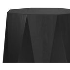 Table d'appoint polygonale contemporaine Renley en BOIS D'ACACIA MASSIF de 15 pouces de large, entièrement assemblée