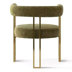 Ensemble de salle à manger extensible 47-83 pour 4 personnes, table en bois naturel et 4 chaises en chenille avec pieds en métal, idéal pour la cuisine-Panipeachy