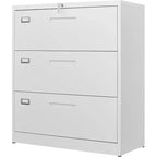 BALHAM TRADE-3 Drawer Metal Filing Organization Office Cabinets with Lock Ideal for Home Office