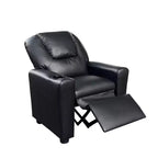 Fauteuil inclinable pour enfants GDFStudio Isamu en similicuir avec porte-gobelet