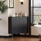Meuble d'angle d'affichage de 31,5 avec étagère réglable - Unité de rangement triangulaire pour salle de bain, salon, couloir