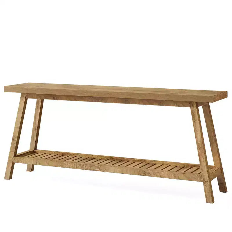 Console de ferme, table d'entrée, table de canapé à 2 niveaux