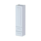 CASAINC 15 L x 60 H x 12 P Armoire de cuisine basse Shaker avec porte et tiroirs doubles, cadre en bois massif, peinture à faible teneur en COV à base d'eau, RTA, Gris Colombe