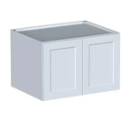 CASAINC Armoire de cuisine basse Shaker 36 L x 24 H x 27 P, cadre en bois massif, peinture à base d'eau à faible teneur en COV, fermeture douce, à monter soi-même, gris tourterelle