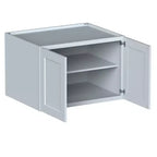 CASAINC Armoire de cuisine basse Shaker 36 L x 24 H x 27 P, cadre en bois massif, peinture à base d'eau à faible teneur en COV, fermeture douce, à monter soi-même, gris tourterelle