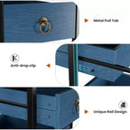 Étagère de rangement métallique fine à 5 niveaux avec tiroirs coulissants, étagère organisatrice pour espaces étroits pour la cuisine, le garde-manger, la salle de bain et la maison