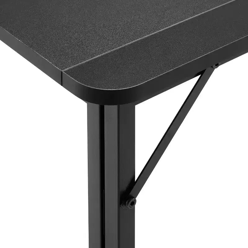 Bureau pliant Petit bureau pliable pour petits espaces, bureau d'écriture informatique de 80 cm pour le bureau, le télétravail, bureau pliant pour la chambre, noir