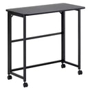 Bureau pliant Petit bureau pliable pour petits espaces, bureau d'écriture informatique de 80 cm pour le bureau, le télétravail, bureau pliant pour la chambre, noir