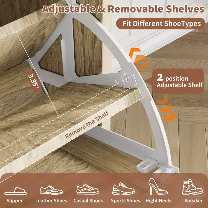 Meuble à chaussures avec 4 tiroirs à abattant, organisateur de rangement dissimulé haute capacité, étagère à chaussures en bois autoportante élégante et simple pour entrée, couloir, vestibule